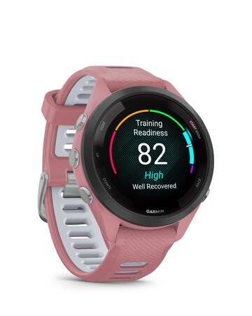 Garmin Forerunner 265S Music Smart Watch - Pink/Powder Grey