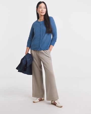 Blue Brushed Soft Touch Cardigan