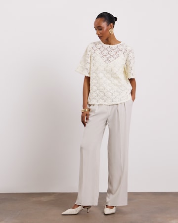 Joanna Hope Textured Floral Blouse