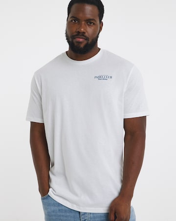 Jack & Jones Padel Club Back Graphic T-Shirt - White