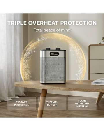 Dimplex Black Midi Essentials Fan Heater and Cooling Fan-Black