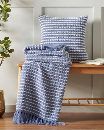 Catherine Lansfield Stab Stitch Throw