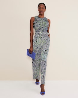 Phase Eight Maggie Ruffle Printed Jumpsuit