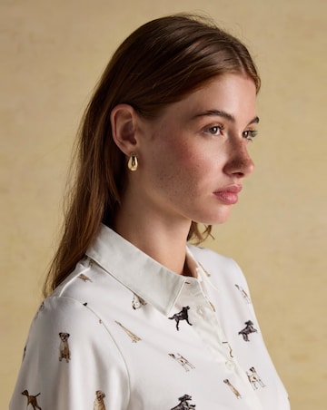 Joules Eleanor Dog Print Shirt