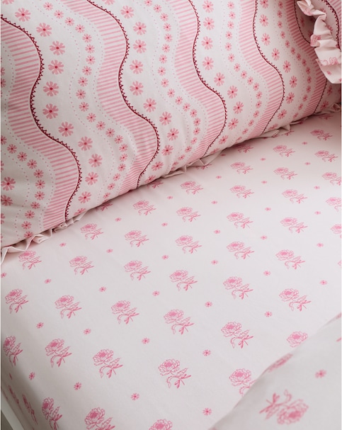 Cath Kidston Spitalfield Bunches 100% Cotton Fitted Sheet
