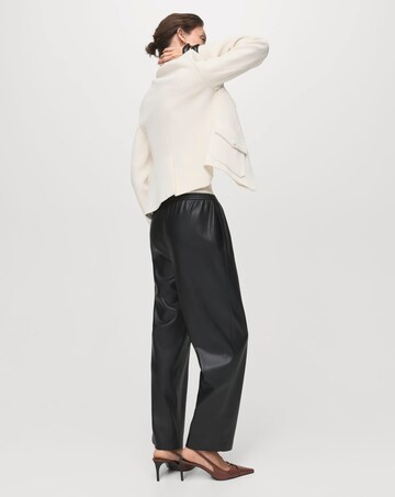 Mango Faux Leather Trousers