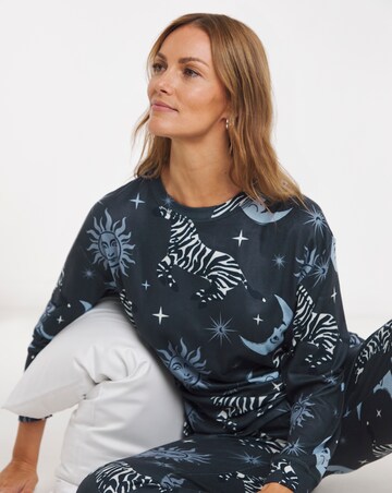 Simply Be Celestial Zebra Supersoft Pyjama Twosie