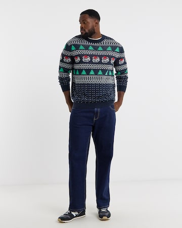 Jack & Jones Christmas Andrew Knit Crew Neck Jumper