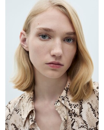 Mango Ideale Snake Print Shirt