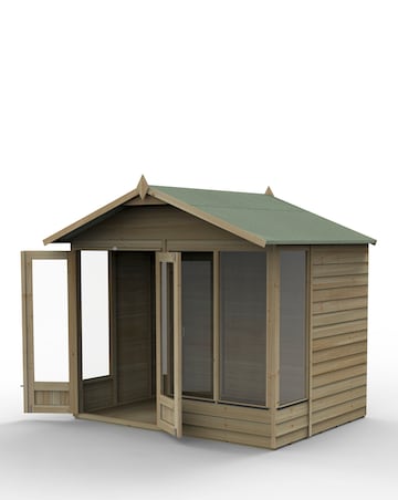 4LIFE Apex Summerhouse 8x6 - Double Door - 4 Window (Home Delivery)