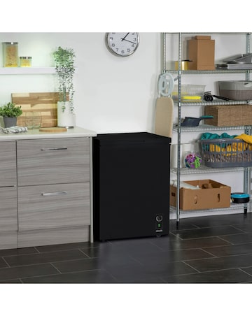 Abode A142CF0E1B Chest Freezer 142L Black + Install