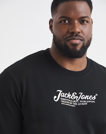 Jack & Jones Beau Logo Sweatshirt - Black