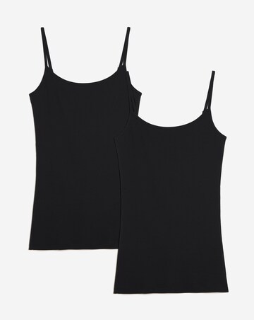 Black 2 Pack The Longline Camis