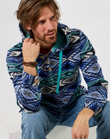 Joe Browns Hit The Waves Jacquard Hood - Blue Multi