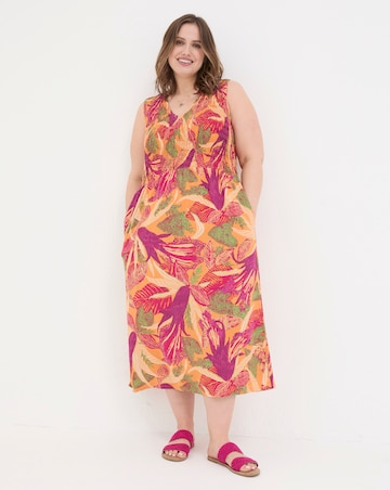 FatFace Aria Tropical Floral Midi Dress