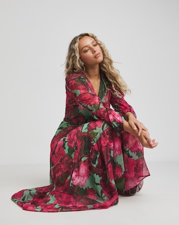 Hope & Ivy Nicole Wrap Maxi Dress