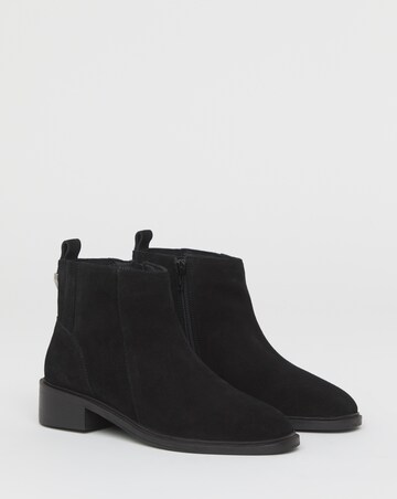 Blythe Hidden Gusset Leather Ankle Boots - Extra Wide Fit (EEE)