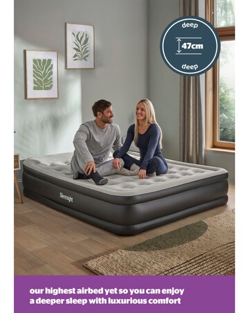Silentnight Ultimate Deep Sleep High-Rise Airbed with Electric Pump - King