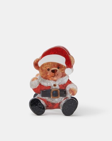 Accessorize Christmas Teddy Claw Clip