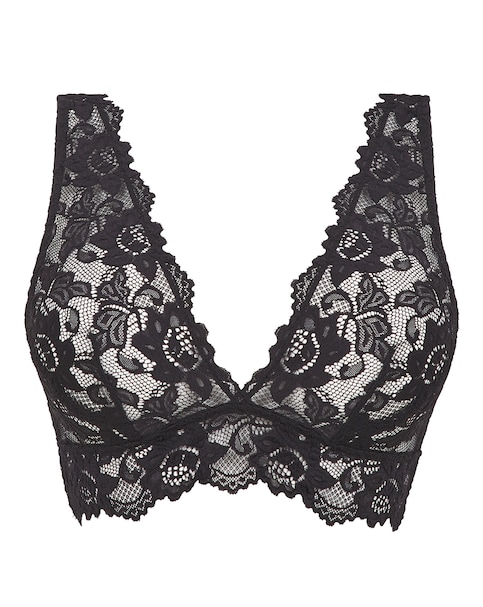Pretty Secrets Millie Lace Bralette Black