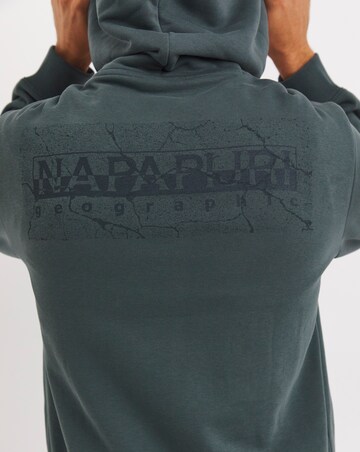 Napapirjri Back Logo Hoody - Khaki