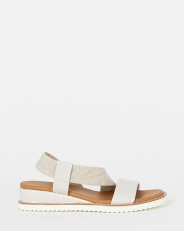 Spritzer Asymmetric Low Wedge Sandals - Extra Wide Fit (EEE)