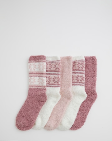 Pretty Secrets 5 Pack Fluffy Socks