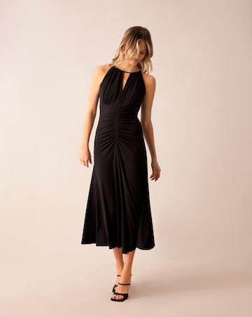 Ro&Zo Jersey Halterneck Midi Dress