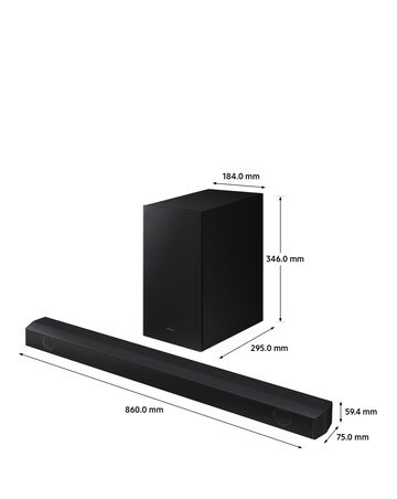 Samsung HW-B530/XU 2.1ch 360W Soundbar with Wireless Subwoofer