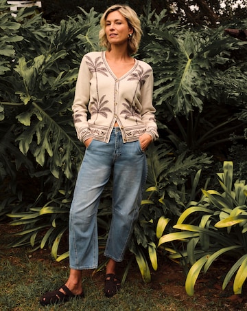 Blue Authentic Stretch Tapered Jeans