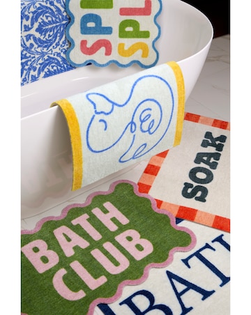 My Mat Bright Soak Printed Nylon Bathmat