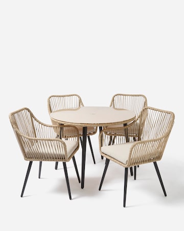 Malta 4-Seater Dining Set