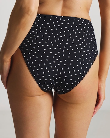 Figleaves Tummy Control Spot High Waist Bikini Bottoms