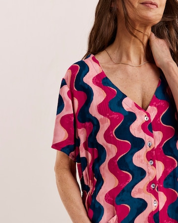 Julipa Crinkle Pocket Midi Dress