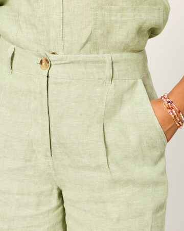 Fatface Anya Linen Crop Trouser