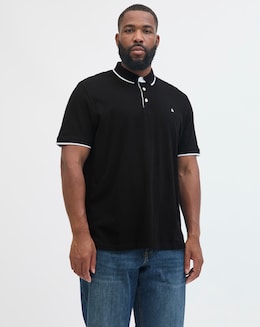 Jack & Jones Premium Paulos Tipped Polo - Black