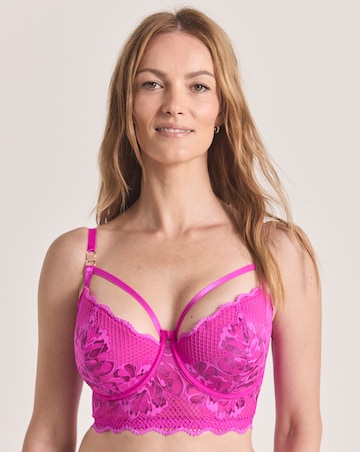 Figleaves Curve Amore Padded Balcony Bra B-F - Magenta