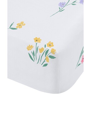 Catherine Lansfield Bunny Tails Ditsy Flowers Fitted Sheet