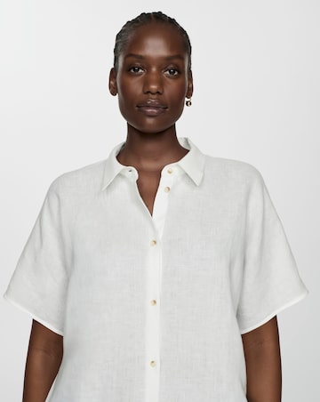 Mango Linen Button Up Shirt