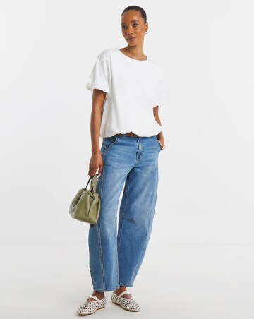 Boxy Bubble Hem Top