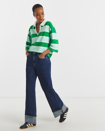 Striped Polo Top
