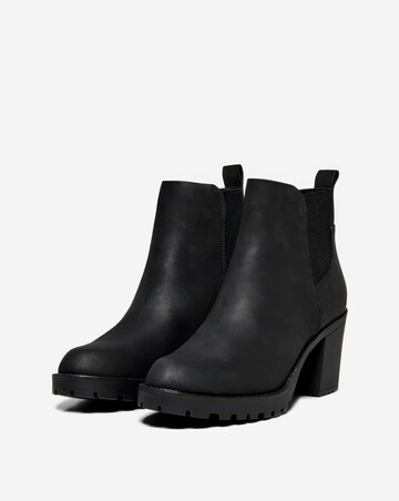 Only Barbara Block Heel Chunky Ankle Boot Standard Fit