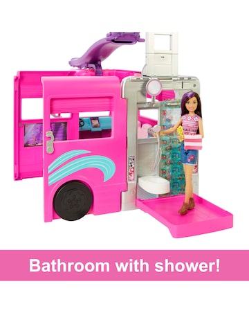 Barbie Dream Camper Vehicle Playset with 60 Accessories