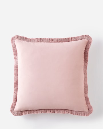 Luxe Velvet Fringed Cushion