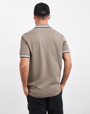 BOSS Paddy Light Khaki Short Sleeve Polo