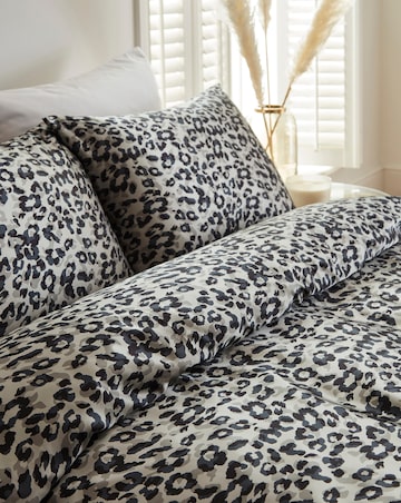 Joanna Hope Animal Print Silky Satin Duvet Set
