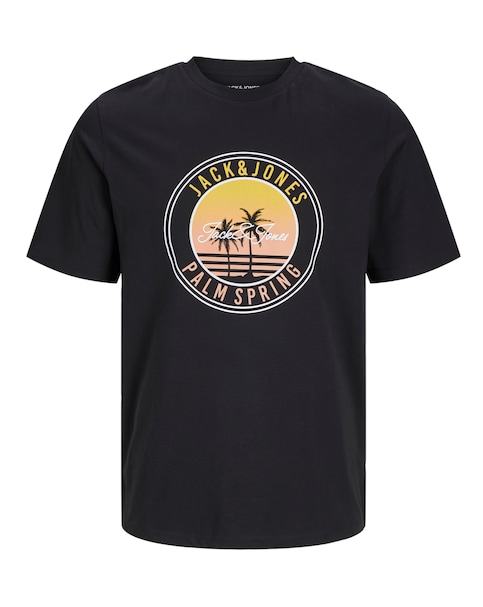 Jack & Jones Palm Graphic T-Shirt - Black