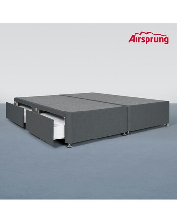 Airsprung Fabric Divan Base with 4 Drawers