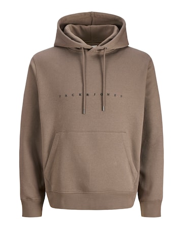 Jack & Jones Star Logo Hoodie - Brown