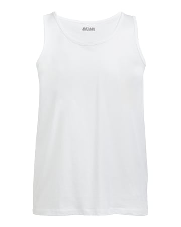 Pure Cotton Core Vest- White